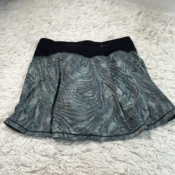Lululemon Pace Rival Skirt (Tall) *No Panels 15" Dimensional Icing Blue Multi / - Picture 6 of 8
